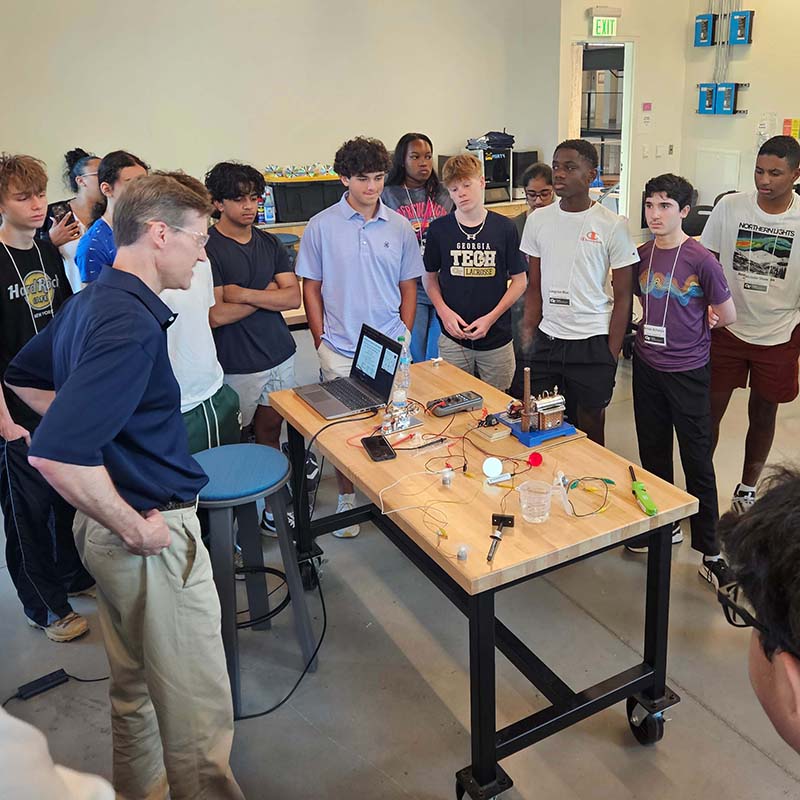 High School Students at the Energy Unplugged Summer Camp - an education and outreach program run by SEI and EPIcenter