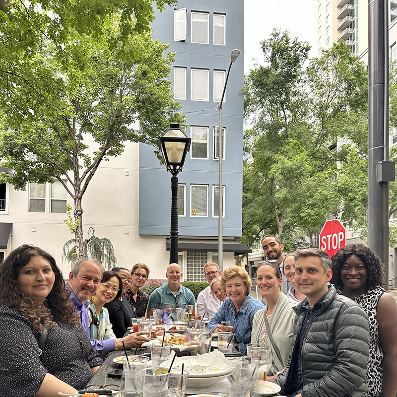 SEI Initiative leads in a outdoor restaurant