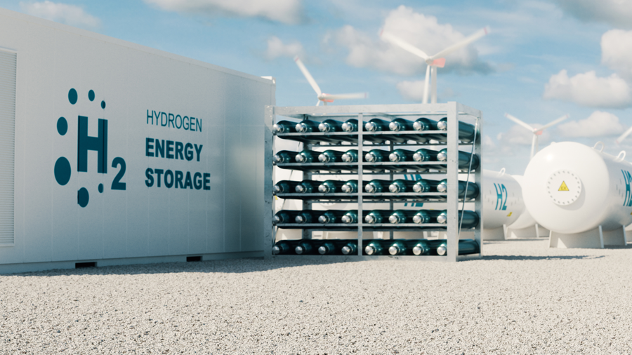 Hydrogen storage containers