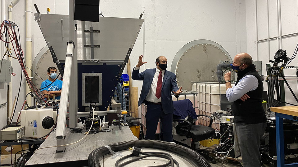    STAM Lab visit by DOE Under Secretary of Energy for Science Paul Dabbar, 2020.
