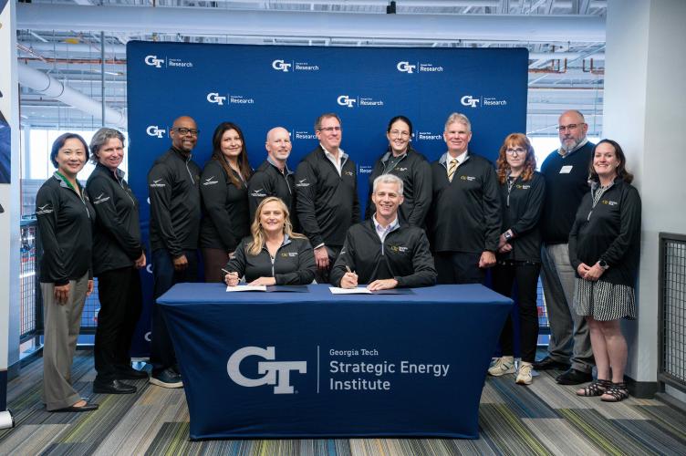 Picture of MOU Signing ceremony participants from PNNL and Georgia Tech