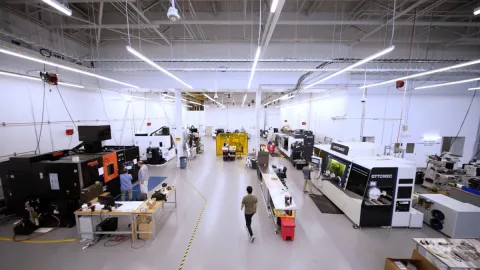 Image of the GTMI facility with several machines
